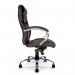 Nautilus Designs Sandown High Back Luxurious Leather Faced Synchronous Executive Chair With Integrated Headrest LBK 41180NA