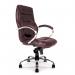 Nautilus Designs Sandown High Back Luxurious Leather Faced Synchronous Executive Chair With Integrated Headrest LBW 41187NA