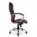 Nautilus Designs Sandown High Back Luxurious Leather Faced Synchronous Executive Chair With Integrated Headrest LBW 41187NA