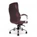 Nautilus Designs Sandown High Back Luxurious Leather Faced Synchronous Executive Chair With Integrated Headrest LBW 41187NA