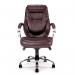 Nautilus Designs Sandown High Back Luxurious Leather Faced Synchronous Executive Chair With Integrated Headrest LBW 41187NA