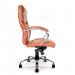 Nautilus Designs Sandown High Back Luxurious Leather Faced Synchronous Executive Chair With Integrated Headrest & Fixed Arms Tan - DPA617KTAG/TN 41194NA