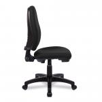 Nautilus Designs Java 100 Medium Back Single Lever Fabric Operator Office Chair Without Arms Black - BCF/I300/BK 41201NA