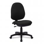 Nautilus Designs Java 100 Medium Back Single Lever Fabric Operator Office Chair Without Arms Black - BCFI300BK 41201NA