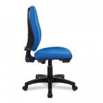 Nautilus Designs Java 100 Medium Back Single Lever Fabric Operator Office Chair Without Arms Blue - BCF/I300/BL 41208NA