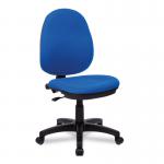 Nautilus Designs Java 100 Medium Back Single Lever Fabric Operator Office Chair Without Arms Blue - BCFI300BL 41208NA