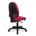 Nautilus Designs Java 100 Medium Back Single Lever Fabric Operator Office Chair Without Arms Red - BCFI300RD 41215NA