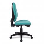 Nautilus Designs Java 100 Medium Back Single Lever Fabric Operator Office Chair Without Arms Green - BCF/I300/GN 41222NA