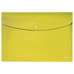 Leitz Recycle Polypropylene Document Wallet With Push Button Closure Yellow 46780015 41227AC