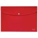 Leitz Recycle Polypropylene Document Wallet With Push Button Closure Red 46780025 41234AC