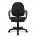 Nautilus Designs Java 100 Medium Back Single Lever Fabric Operator Office Chair With Fixed Arms Black - BCFI300BKA 41236NA