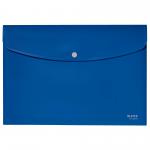 Leitz Recycle Polypropylene Document Wallet With Push Button Closure Blue 46780035 41241AC