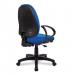 Nautilus Designs Java 100 Medium Back Single Lever Fabric Operator Office Chair With Fixed Arms Blue - BCF/I300/BL/A 41243NA
