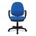 Nautilus Designs Java 100 Medium Back Single Lever Fabric Operator Office Chair With Fixed Arms Blue - BCFI300BLA 41243NA