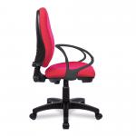Nautilus Designs Java 100 Medium Back Single Lever Fabric Operator Office Chair With Fixed Arms Red - BCF/I300/RD/A 41250NA