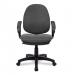 Nautilus Designs Java 100 Medium Back Single Lever Fabric Operator Office Chair With Fixed Arms Grey - BCF/I300/GY/A 41264NA