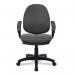 Nautilus Designs Java 100 Medium Back Single Lever Fabric Operator Office Chair With Fixed Arms Grey - BCFI300GYA 41264NA