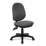 Nautilus Designs Java 200 Medium Back Twin Lever Fabric Operator Office Chair Without Arms Grey - BCFP505GY 41306NA