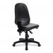 Nautilus Designs Java 200 Medium Back Twin Lever Vinyl Operator Office Chair Without Arms Black - BCFP505BKV 41313NA