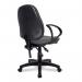 Nautilus Designs Java 200 Medium Back Twin Lever Fabric Operator Office Chair With Fixed Arms Grey - BCFP505GYA 41320NA