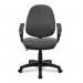 Nautilus Designs Java 200 Medium Back Twin Lever Fabric Operator Office Chair With Fixed Arms Grey - BCFP505GYA 41320NA