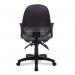 Nautilus Designs Java 200 Medium Back Twin Lever Fabric Operator Office Chair With Fixed Arms Grey - BCFP505GYA 41320NA