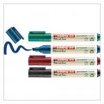 edding 22 EcoLine Permanent Marker Chisel Tip 1-5mm Line Assorted Colours (Pack 4) - 4-22-4 41329ED