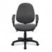 Nautilus Designs Java 300 Medium Back Synchronous Triple Lever Fabric Operator Office Chair With Fixed Arms Grey - BCF/P606/GY/A 41383NA