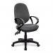 Nautilus Designs Java 300 Medium Back Synchronous Triple Lever Fabric Operator Office Chair With Fixed Arms Grey - BCFP606GYA 41383NA