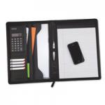 Monolith A4 Conference Folder with Calculator Leather Look Black 2914 41406MN