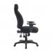 Nautilus Designs Avon High Back 24 Hour Triple Lever Fabric Operator Office Chair With Height Adjustable Arms Black - BCFR373BK 41425NA