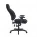 Nautilus Designs Avon High Back 24 Hour Triple Lever Fabric Operator Office Chair With Height Adjustable Arms Black - BCFR373BK 41425NA