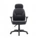 Nautilus Designs Avon High Back 24 Hour Triple Lever Bonded Leather Operator Office Chair With Height Adjustable Arms Black - BCL/R373/BK 41432NA