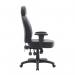 Nautilus Designs Avon High Back 24 Hour Triple Lever Bonded Leather Operator Office Chair With Height Adjustable Arms Black - BCLR373BK 41432NA