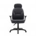 Nautilus Designs Avon High Back 24 Hour Triple Lever Bonded Leather Operator Office Chair With Height Adjustable Arms Black - BCLR373BK 41432NA