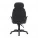 Nautilus Designs Avon High Back 24 Hour Triple Lever Bonded Leather Operator Office Chair With Height Adjustable Arms Black - BCLR373BK 41432NA