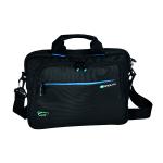 Monolith Blue Line Chrome Briefcase for Laptops up to 13.3 inch Black/Blue 2000003315 41532MN