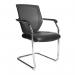 Nautilus Designs Nexus Designer Medium Back Two Tone Mesh Visitor Chair Sculptured LumbarSpine Support K512VBKV 41607NA