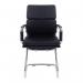 Nautilus Designs Avanti Medium Back Bonded Leather Cantilever Visitor Chair With Individual Back Cushions 5003AVBK 41670NA