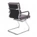 Nautilus Designs Avanti Medium Back Bonded Leather Cantilever Visitor Chair With Individual Back Cushions & Fixed Arms Grey - BCL/5003AV/GY 41684NA