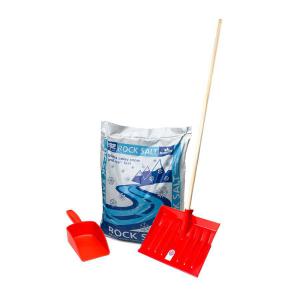 Image of ValueX Salt And Shovel Kit Includes 1 x 25kg Rock Salt 1 Scoop And 1