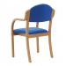 Nautilus Designs Tahara Stackable Conference/Visitor Chair With Arms Blue Fabric Padded Seat & Backrest and Beech Frame - DPA2050/A/BE/BL 41789NA