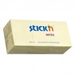 ValueX Stickn Notes 38x51mm 100 Sheets Pastel Yellow (Pack 12) 21003 41801HP