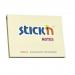 ValueX Stickn Notes 76x101mm 100 Sheets Pastel Yellow (Pack 12) 21008 41822HP