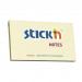 ValueX Stickn Notes 76x127mm 100 Sheets Pastel Yellow (Pack 12) 21009 41829HP