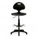 Nautilus Designs Derwent Polyurethane Draughtsman Operator Chair With Spring Loaded Backrest Mechanism Black - DPAPOLYFCK 41887NA