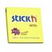 ValueX Extra Sticky Notes 76x76mm 90 Sheets Neon Yellow (Pack 12) 21670 41892HP