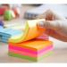 ValueX Stickn Notes Cube 76x76mm 400 Sheets Neon Colours 21012 41906HP