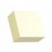 ValueX Stickn Notes Cube 76x76mm 400 Sheets Pastel Yellow 21072 41920HP