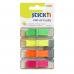 ValueX Index Flags Repositionable 12x45mm 4x40 Tabs Neon Assorted Colours (Pack 160) 26017 42039HP